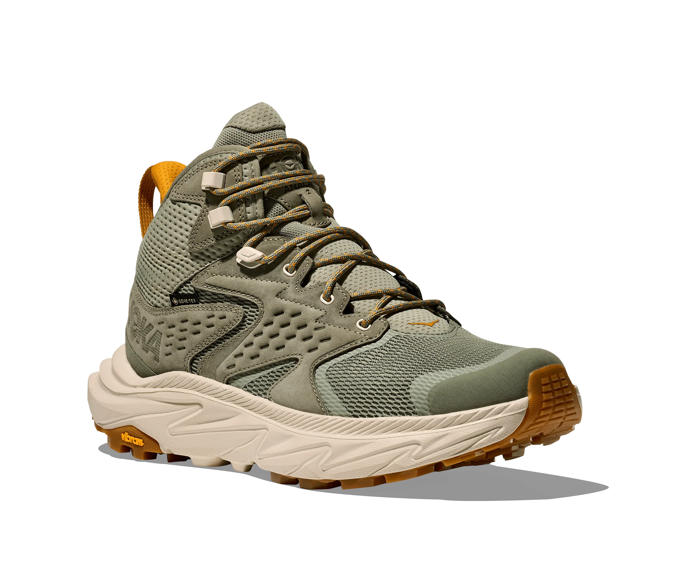 HOKA Men Anacapa 2 Mid GTX - Sea Moss / Oat Milk - Image 2