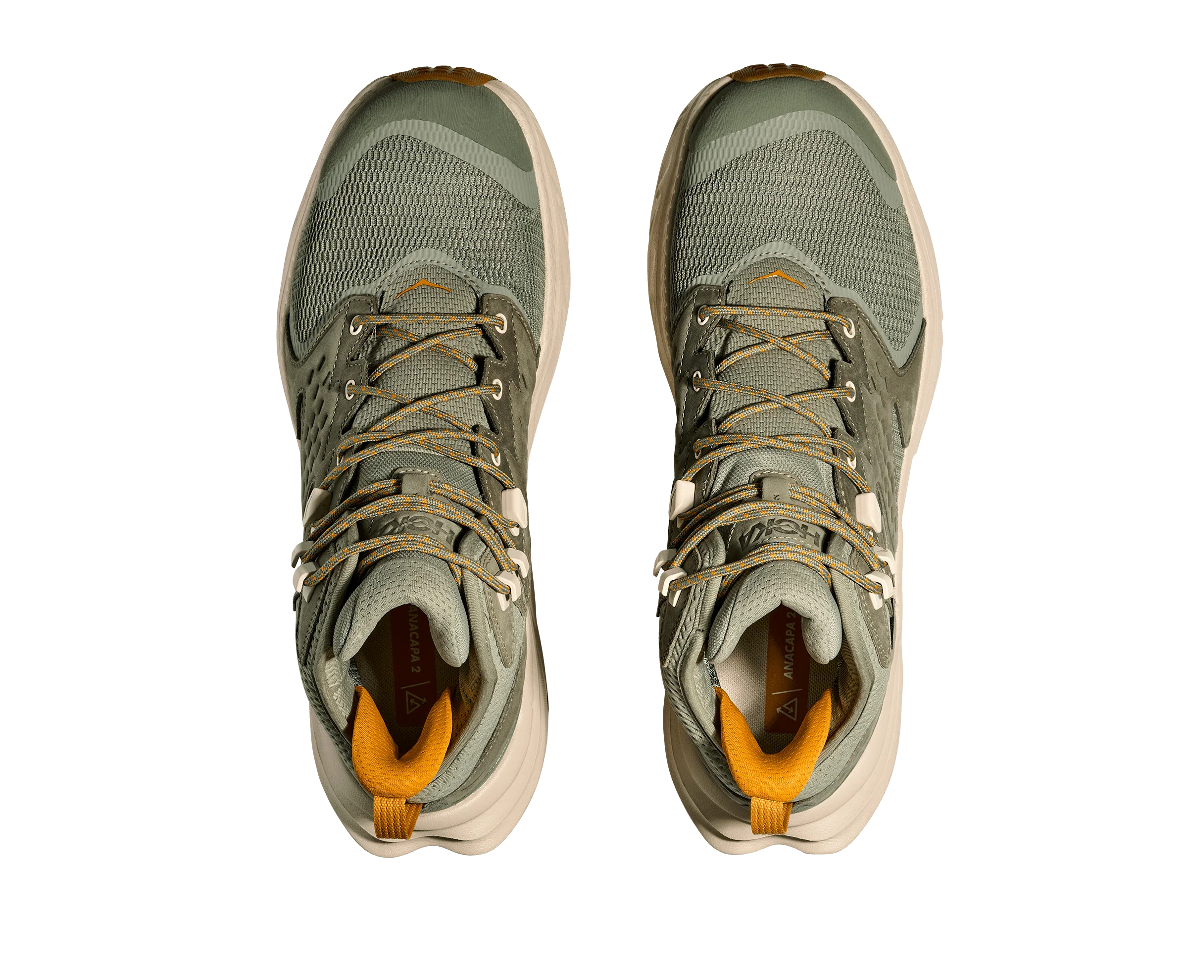 HOKA Men Anacapa 2 Mid GTX - Sea Moss / Oat Milk - Image 3