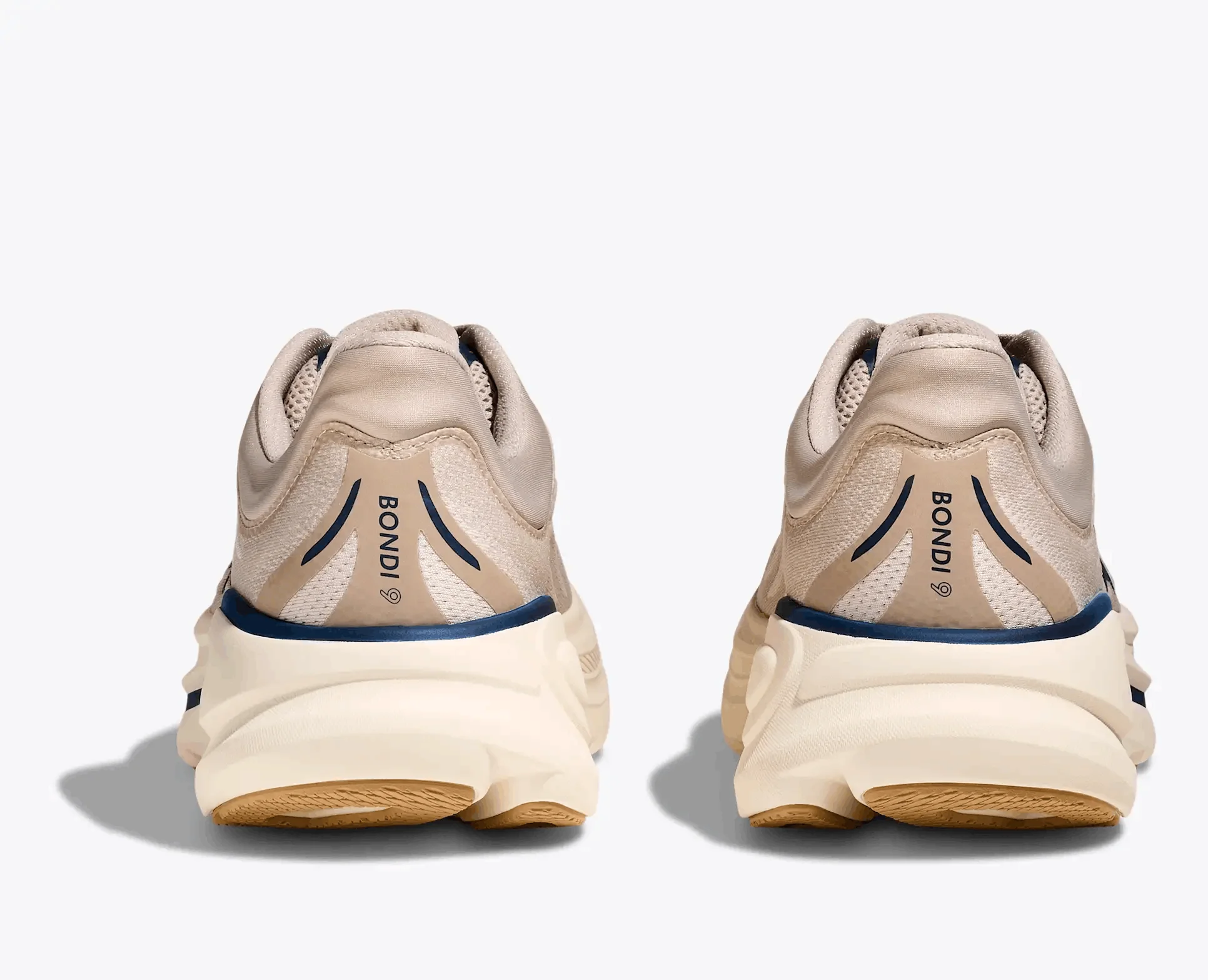 HOKA Men Bondi 9 Wide - Stucco / Grout - Image 4