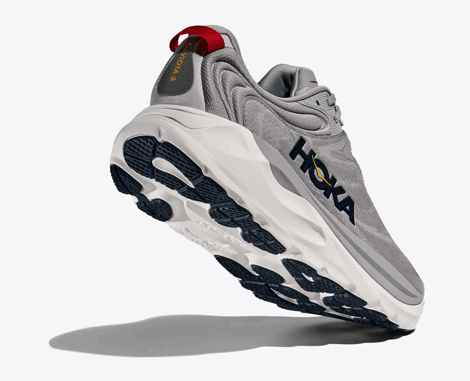 HOKA Men Gaviota 6 Wide - Stellar Grey / Stardust - Image 2