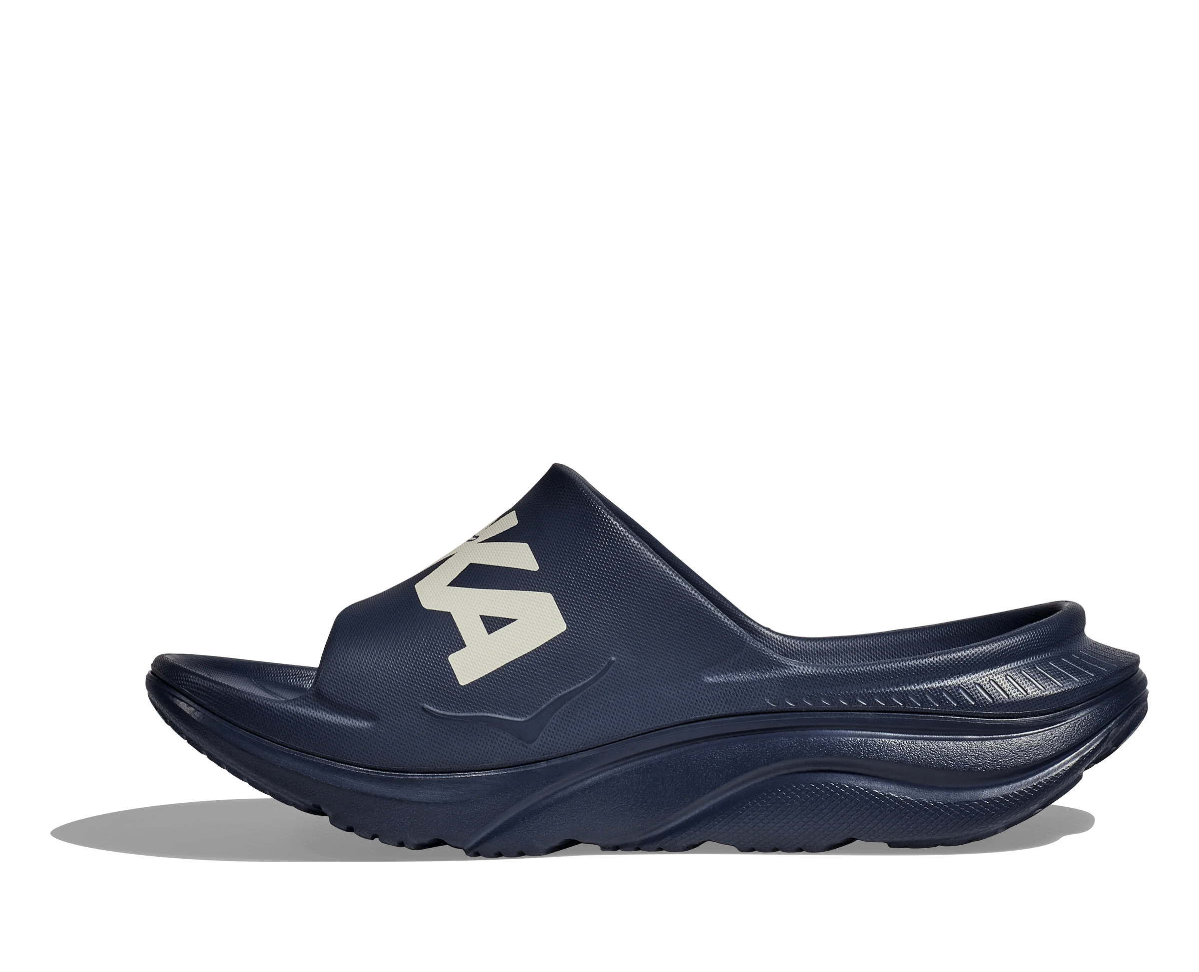 HOKA Unisex Ora Athletic Slide - Varsity Navy / White - Image 6