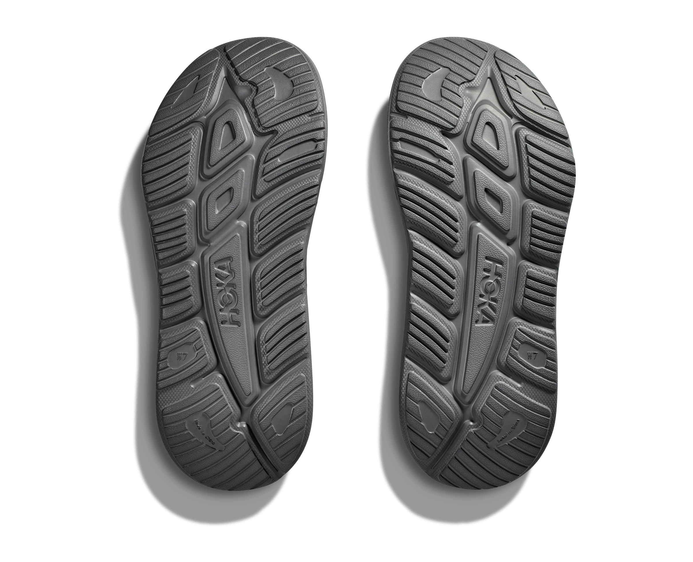 HOKA Unisex Ora Recovery Slide 3 - Grey / Grey - Image 5
