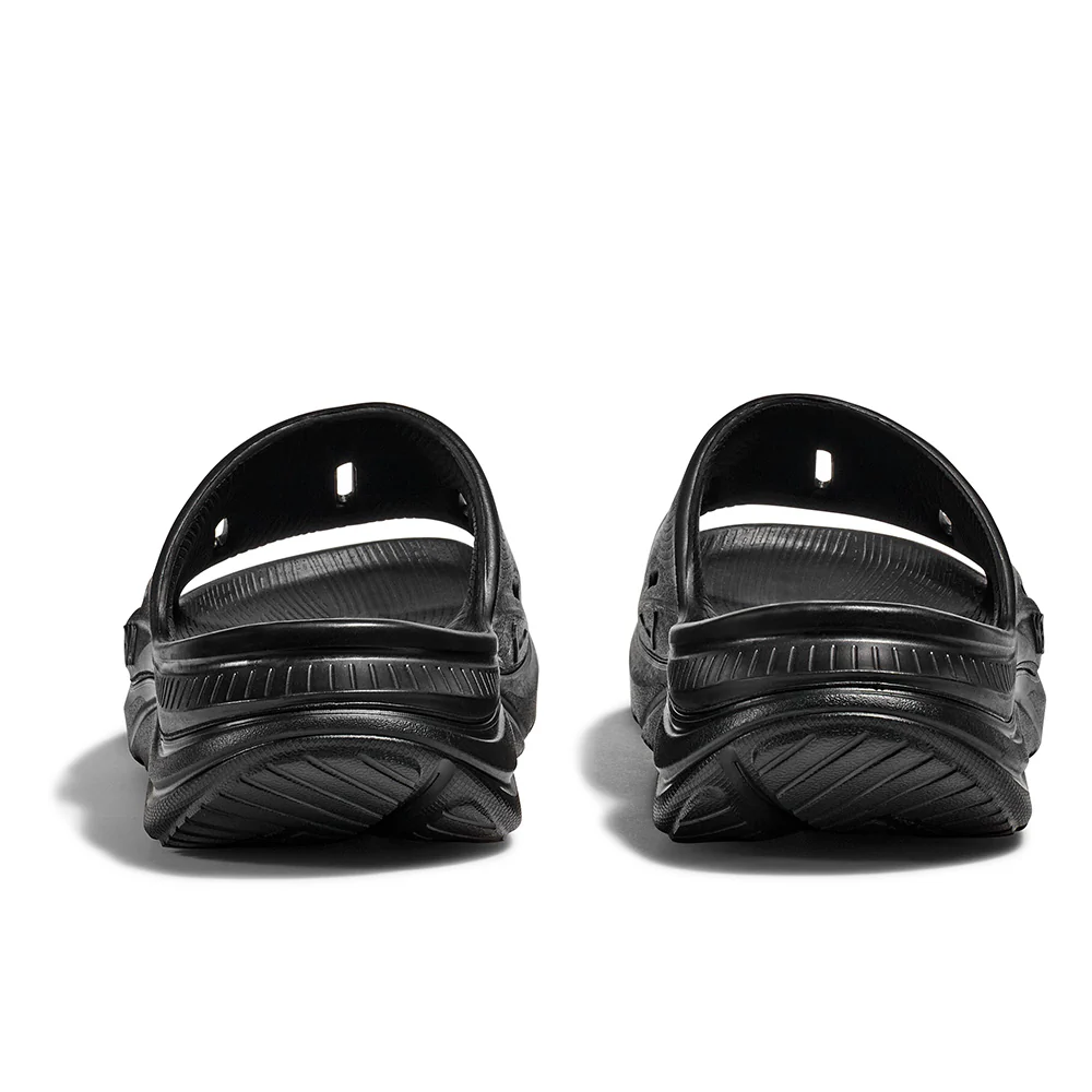 HOKA Unisex Ora Recovery Slide 3 - Black / Black - Image 7