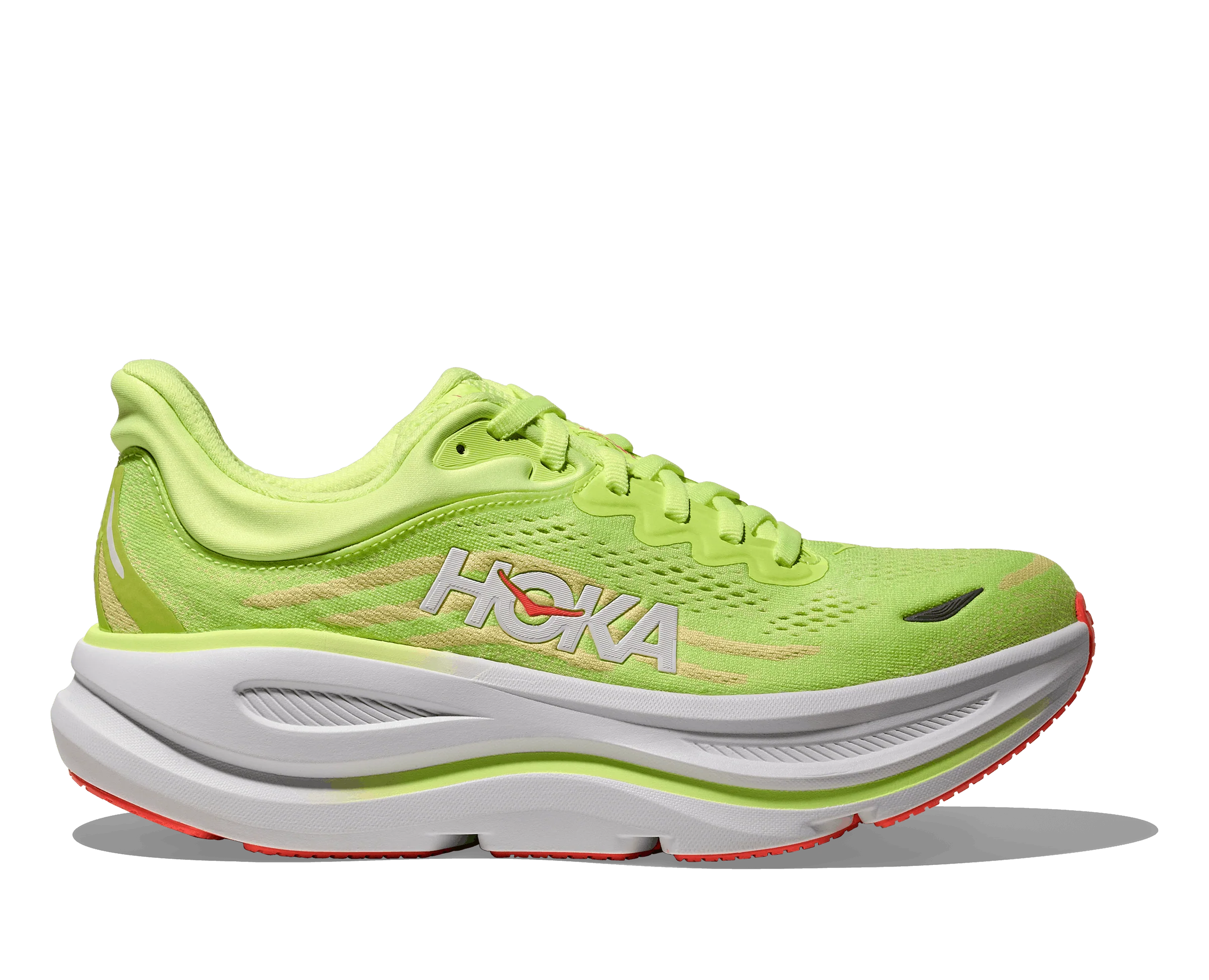 HOKA Women Bondi 9 Wide - Neon Yuzu / Sunlight - Image 7