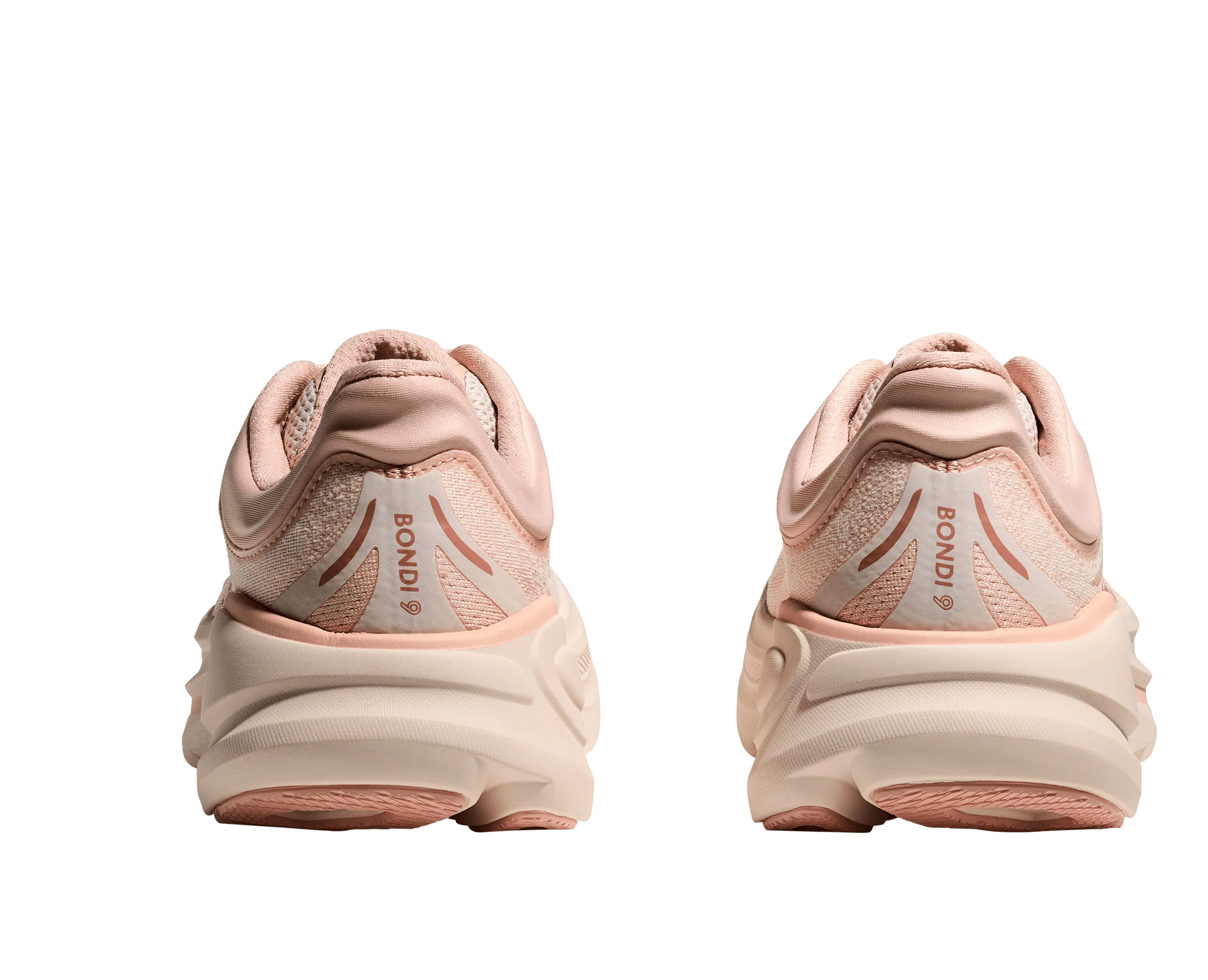 HOKA Women Bondi 9 Wide - Rose Latte / Rose Cream - Image 5