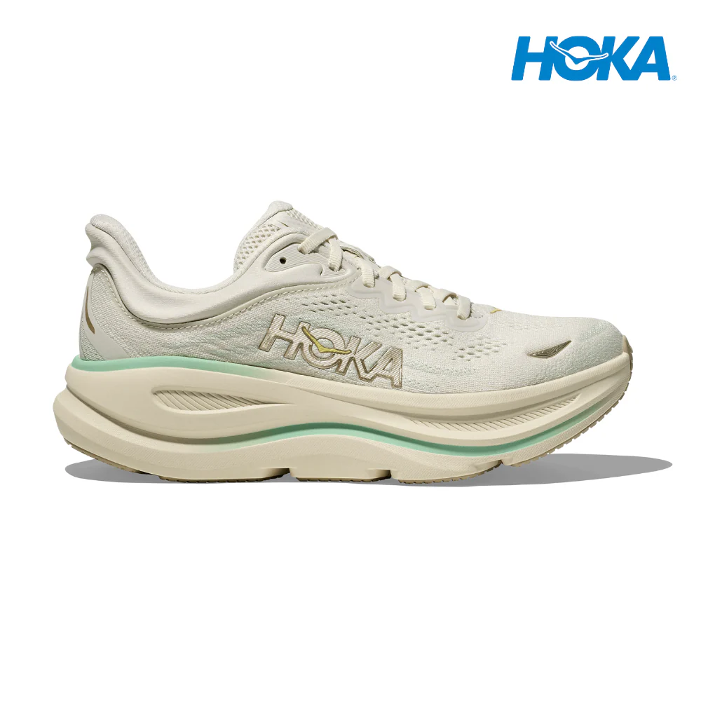 HOKA Women Bondi 9 Wide - Truffle Salt / Sea Glass