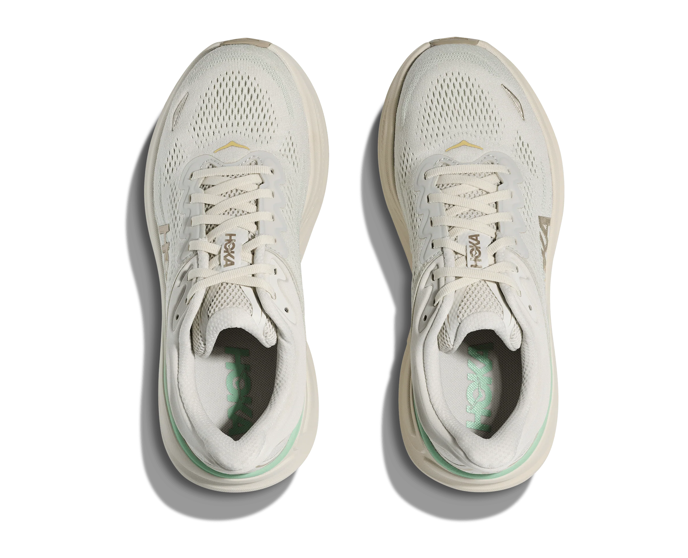 HOKA Women Bondi 9 Wide - Truffle Salt / Sea Glass - Image 3