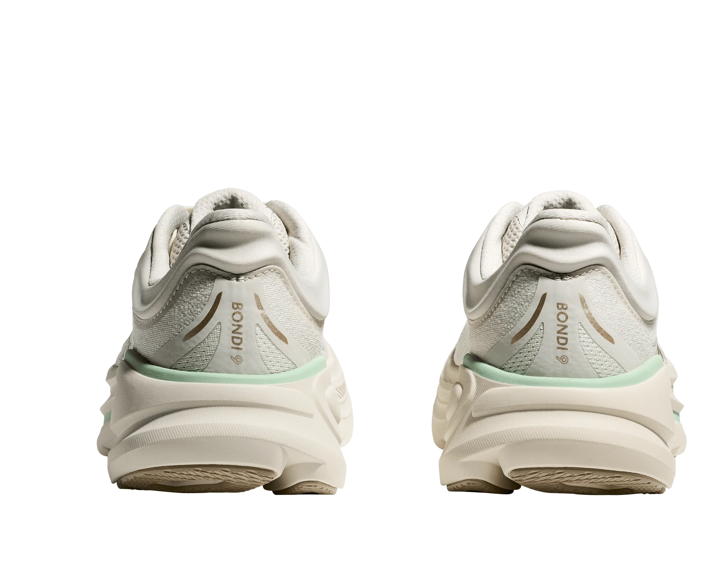 HOKA Women Bondi 9 Wide - Truffle Salt / Sea Glass - Image 5