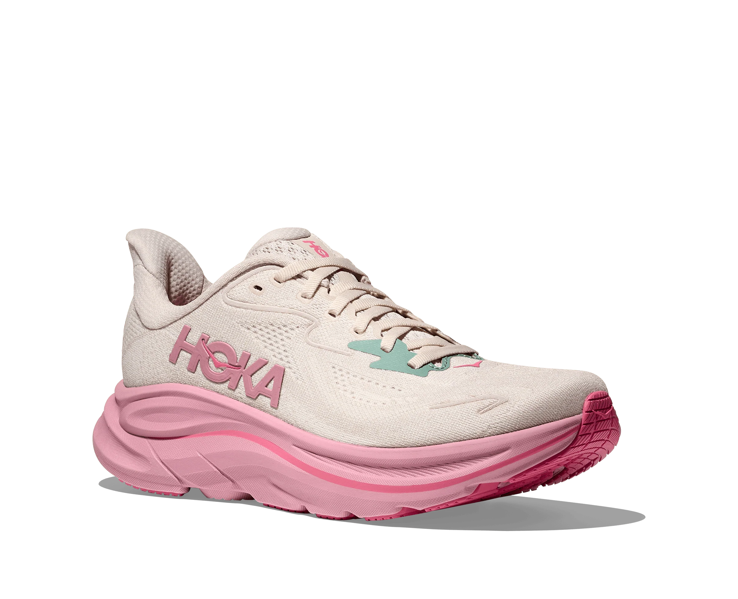 HOKA Women Clifton 10 - Rose Cream / Dried Rose - Image 2