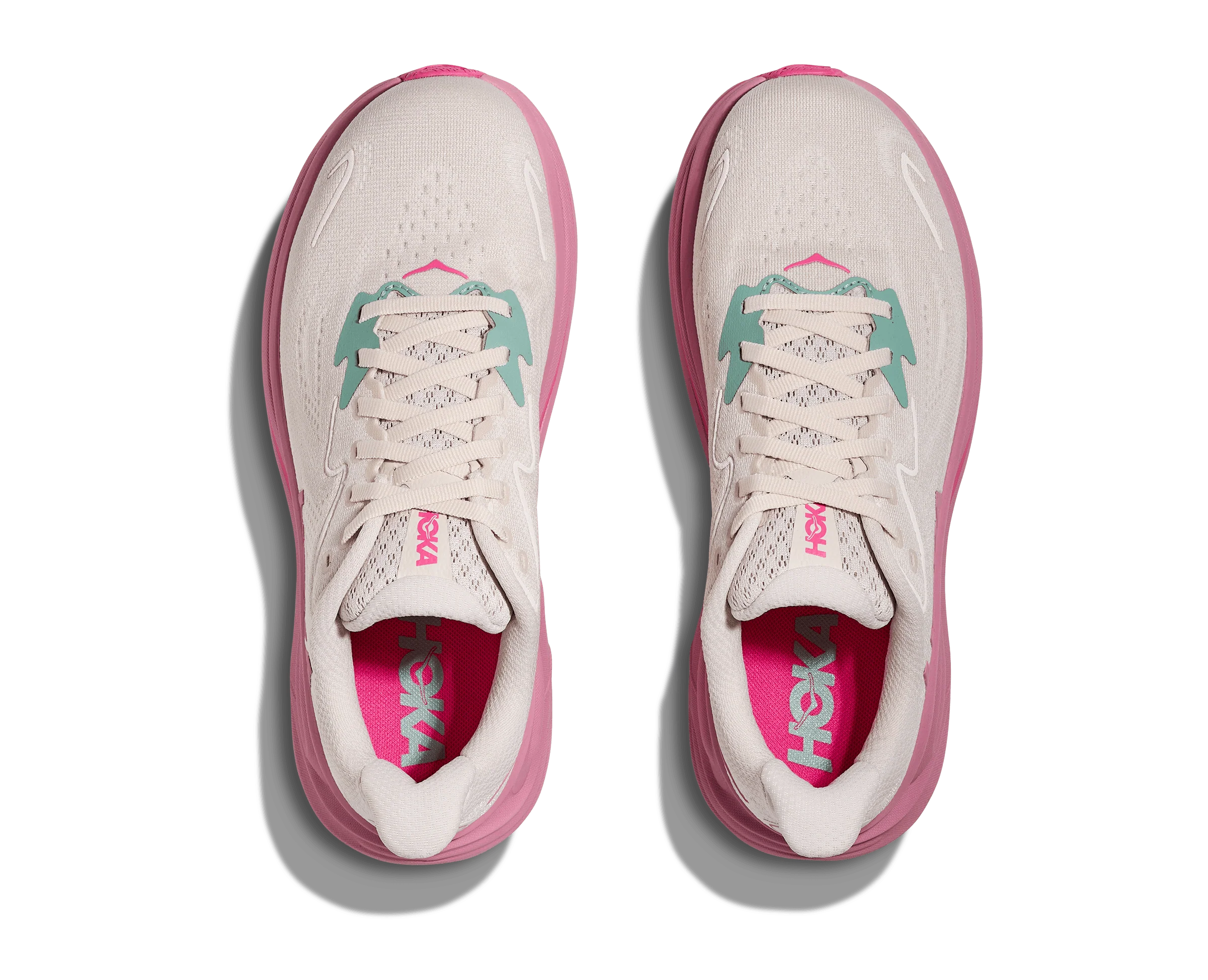 HOKA Women Clifton 10 - Rose Cream / Dried Rose - Image 4