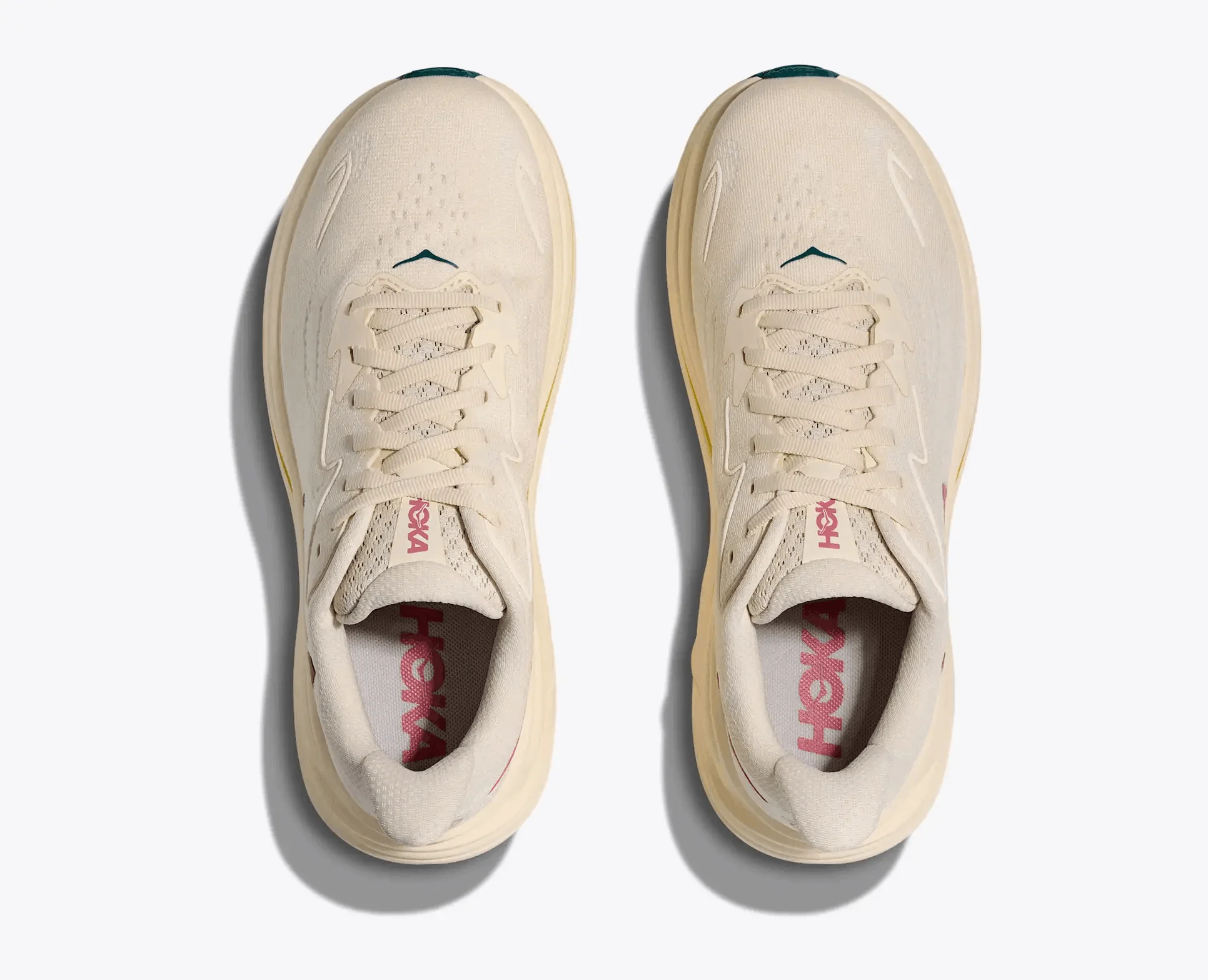 HOKA Women Clifton 10 Wide - Birch / Alabaster - Image 3