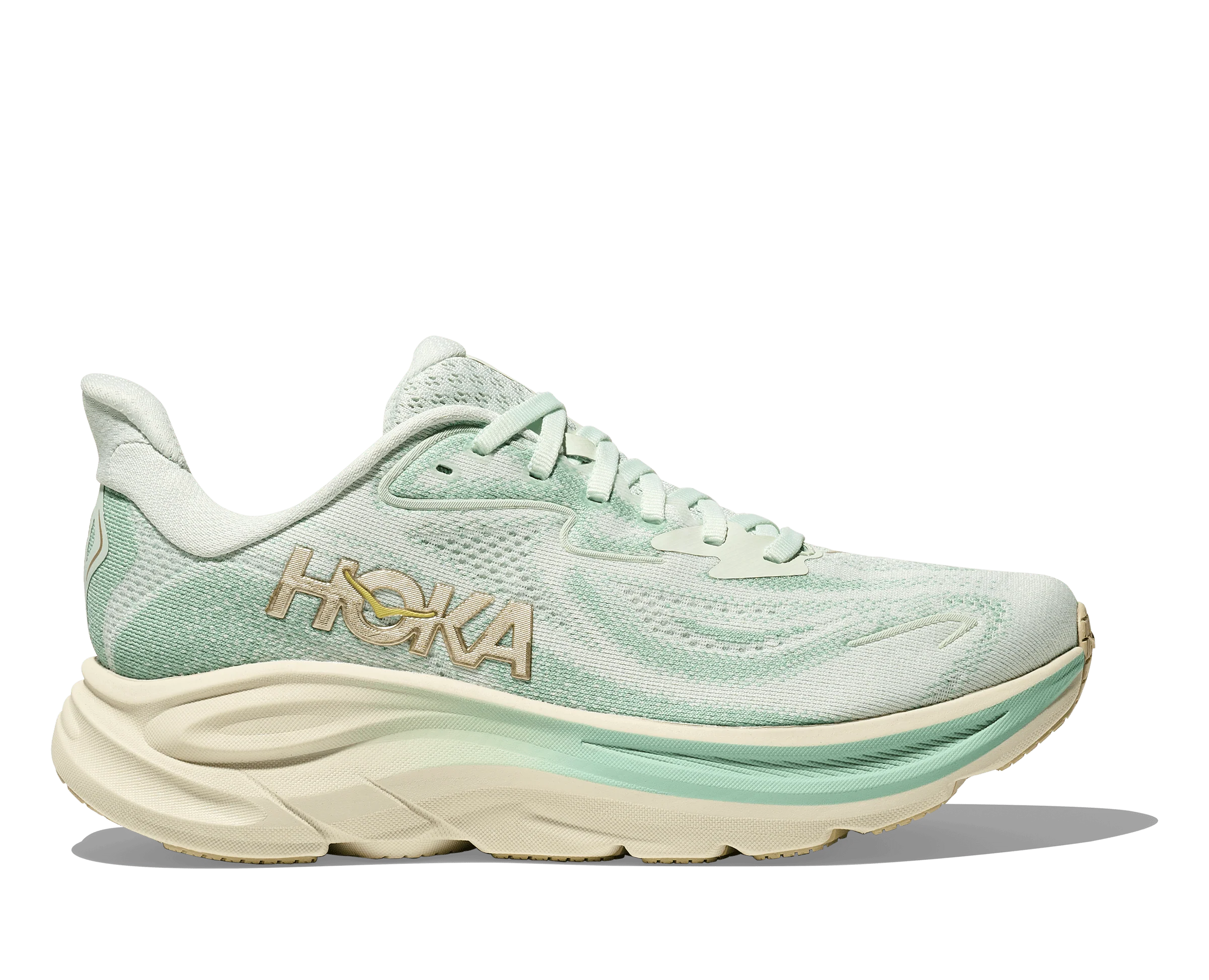 HOKA Women Clifton 10 Wide - Sea Glass / Jadeite - Image 2