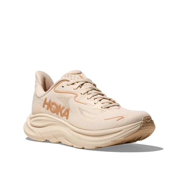HOKA Women Clifton 10 Wide - Vanilla / Birch - Image 2