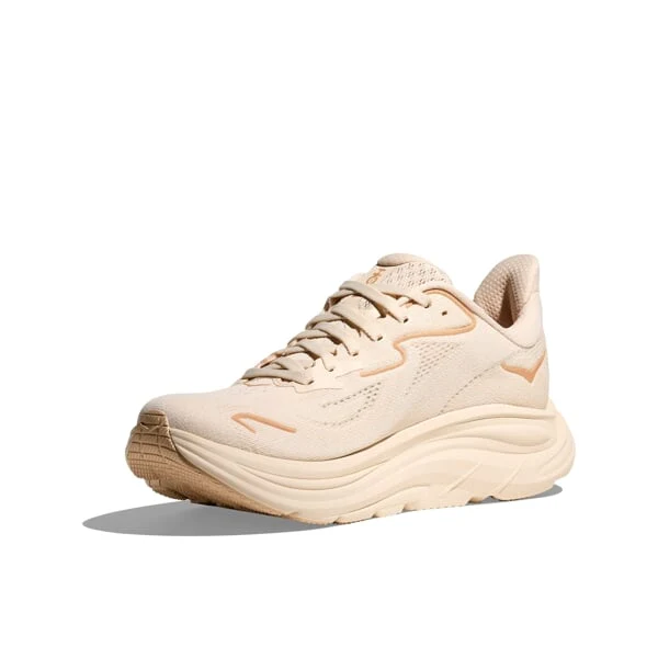 HOKA Women Clifton 10 Wide - Vanilla / Birch - Image 5