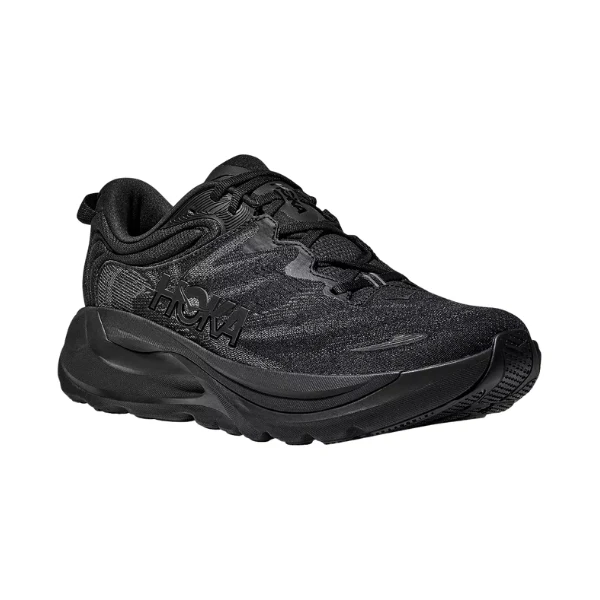 HOKA Women Gaviota 6 Wide - Black / Black - Image 2