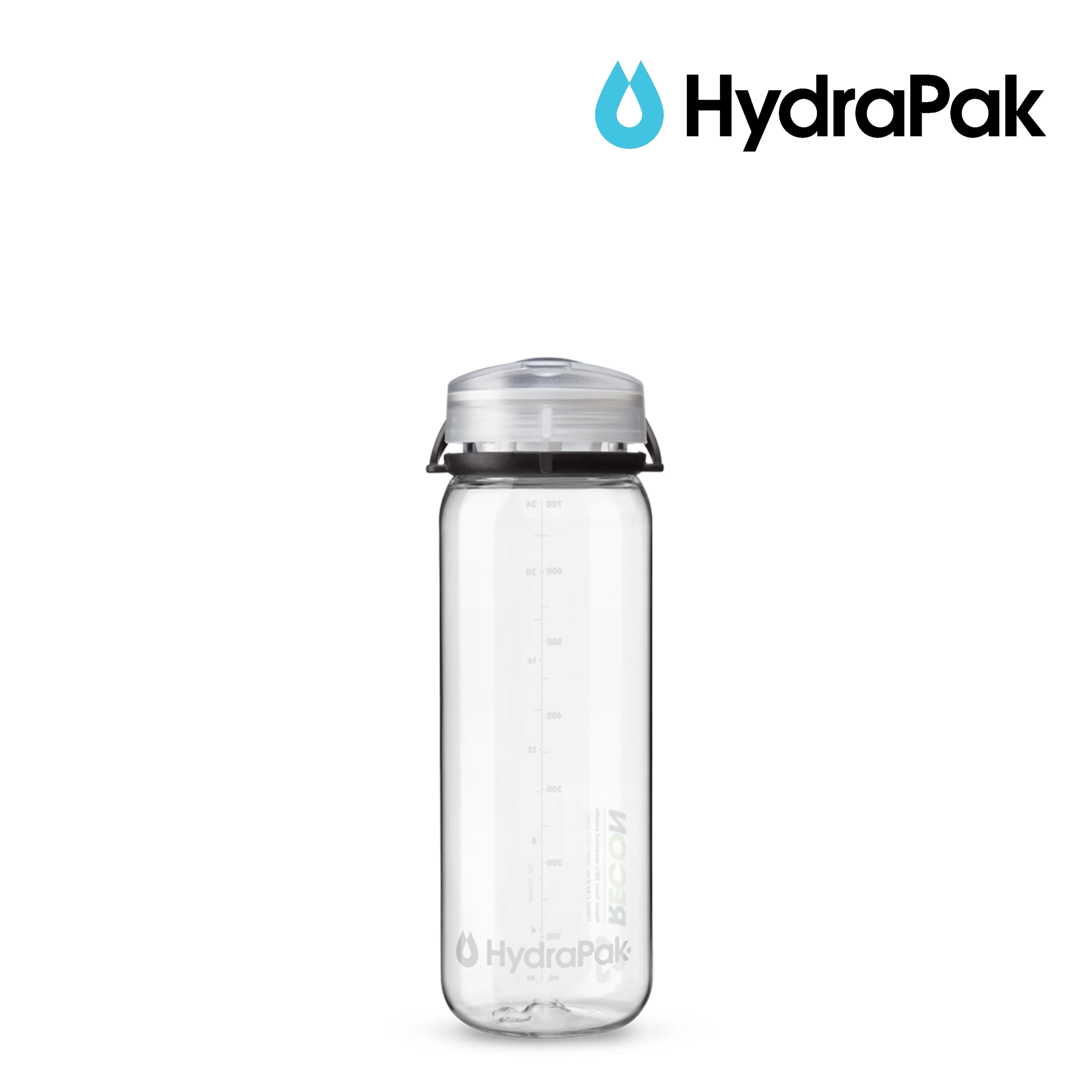 HydraPak Recon Twist & Sip 750ml - Clear / Black & White