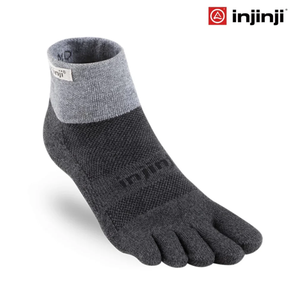Injinji Trail Midweight Mini-Crew Coolmax - Granite - Image 3