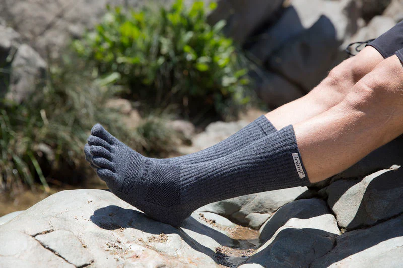 Injinji Trail Midweight Crew Coolmax - Granite - Image 5