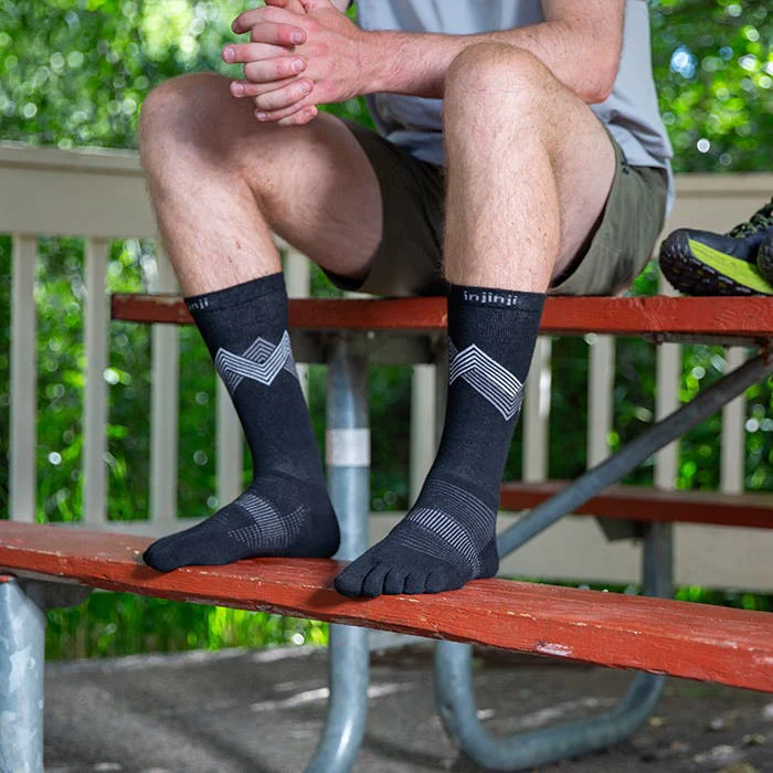 Injinji Run Lightweight Crew Coolmax - Black - Image 2