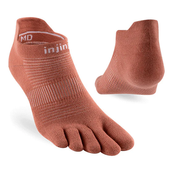 Injinji Run Lightweight No-Show Coolmax - Rust - Image 2
