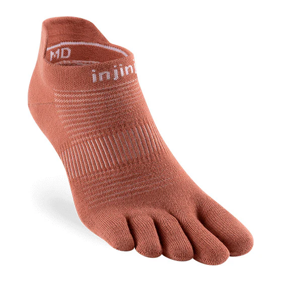 Injinji Run Lightweight No-Show Coolmax - Rust - Image 3