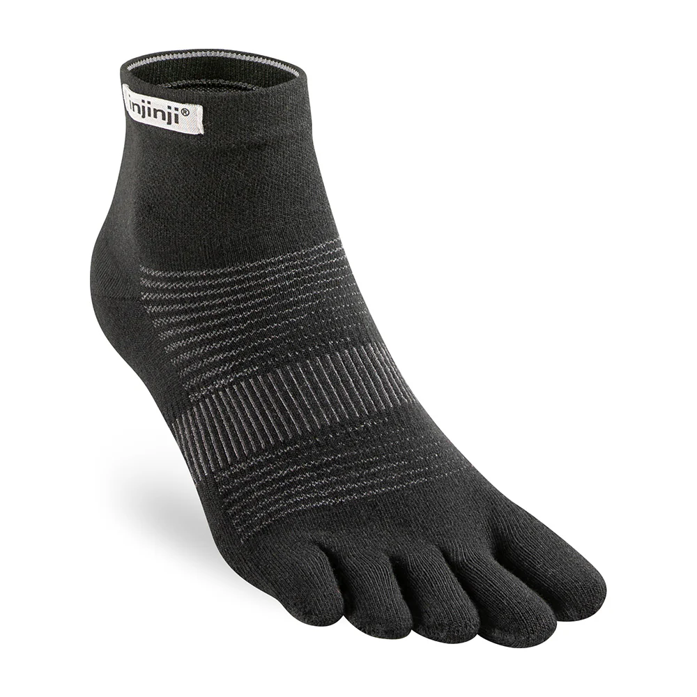 Injinji Run Original Weight Mini-Crew Coolmax - Black - Image 2