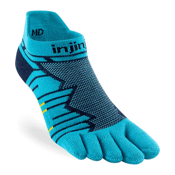 Injinji Ultra Run Midweight No-Show Coolmax - Pacific Blue - Image 2