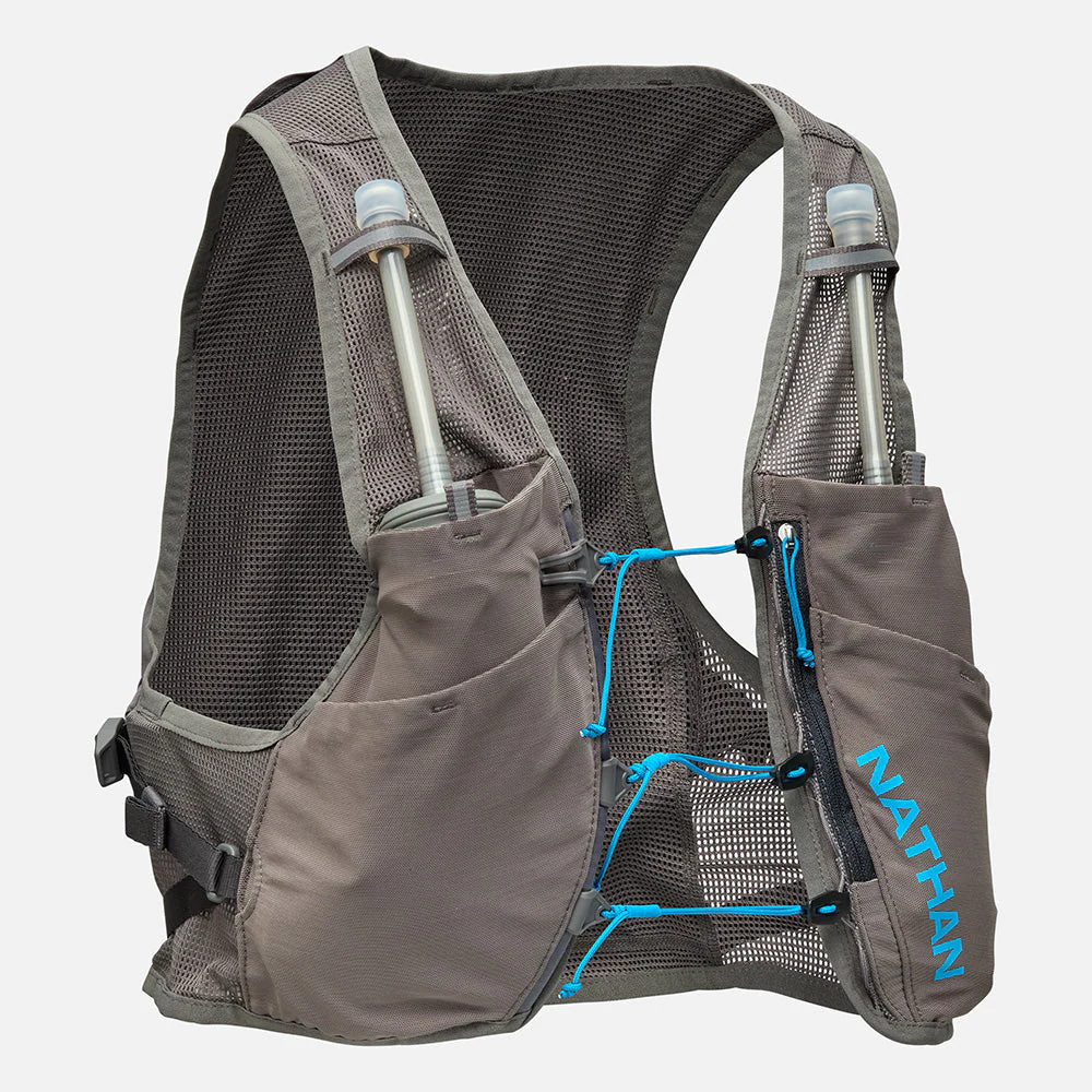 Nathan Sports Pinnacle Breeze 4L Hydration Race Vest - Charcoal / Electric Blue - Image 5