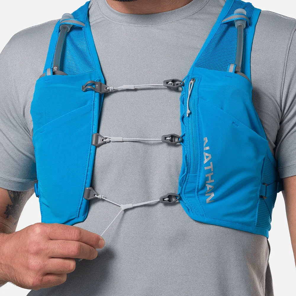 Nathan Sports Pinnacle Breeze 4L Hydration Race Vest - Electric Blue / Reflective Silver - Image 2
