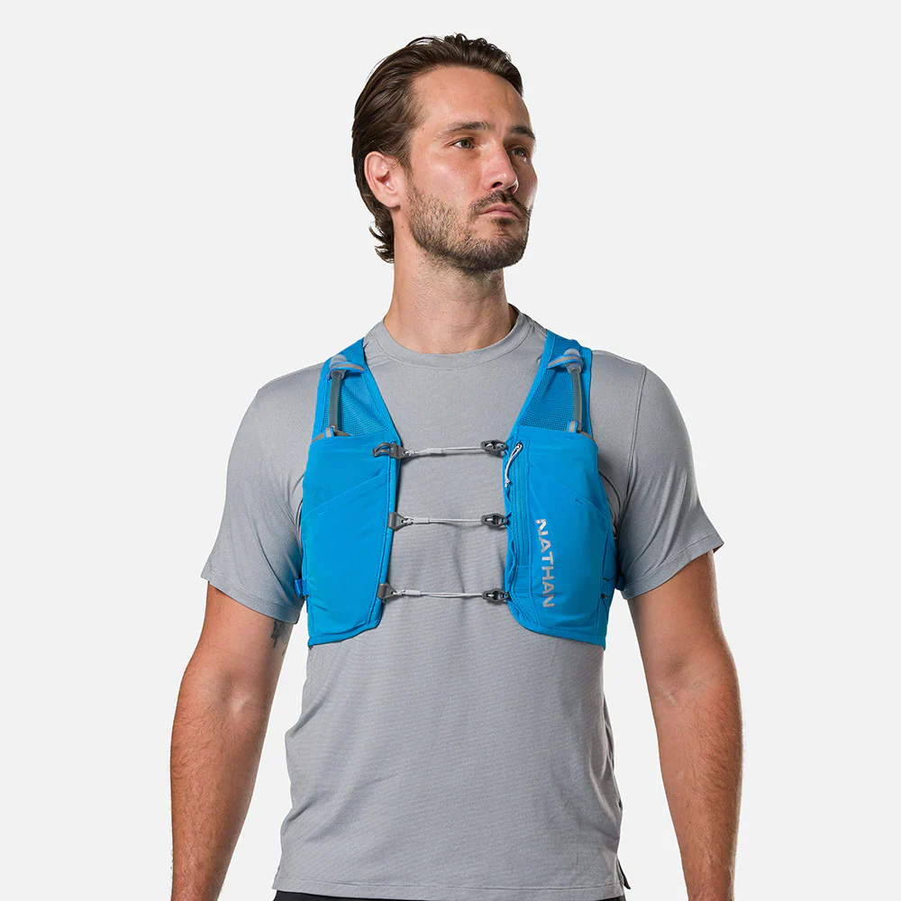 Nathan Sports Pinnacle Breeze 4L Hydration Race Vest - Electric Blue / Reflective Silver - Image 6