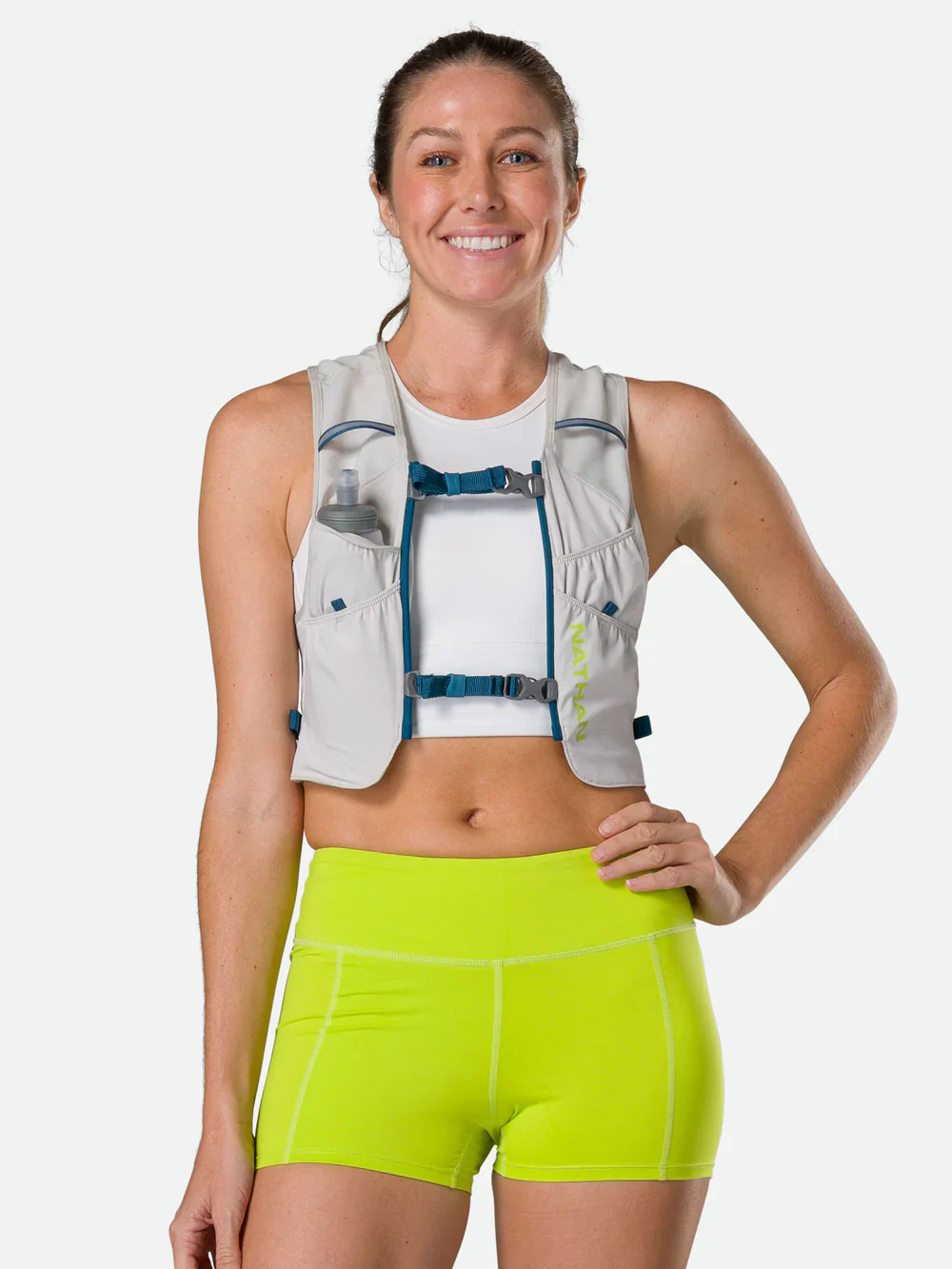 Nathan Sports Pinnacle Featherlite 1.5L Hydration Vest - Vapor Grey - Image 3