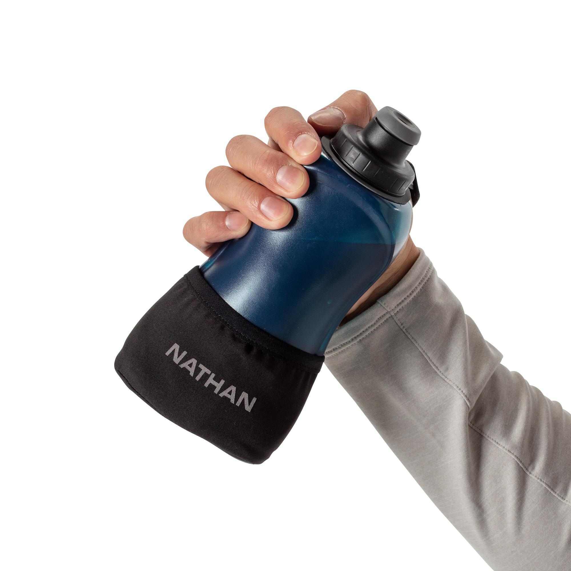 Nathan Sports Quick Squeeze Lite 18oz/532ml Handheld - Black / Marine Blue - Image 3