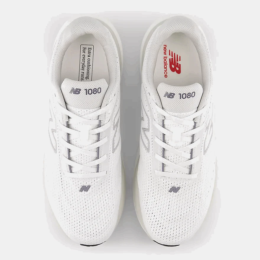 New Balance Men 1080v15 Wide - Nb 103 White / Truffle Salt - Image 3
