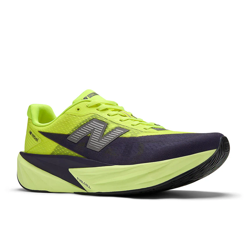 New Balance Men FuelCell Rebel v5 - Alkaline Green / Boysenberry - Image 2