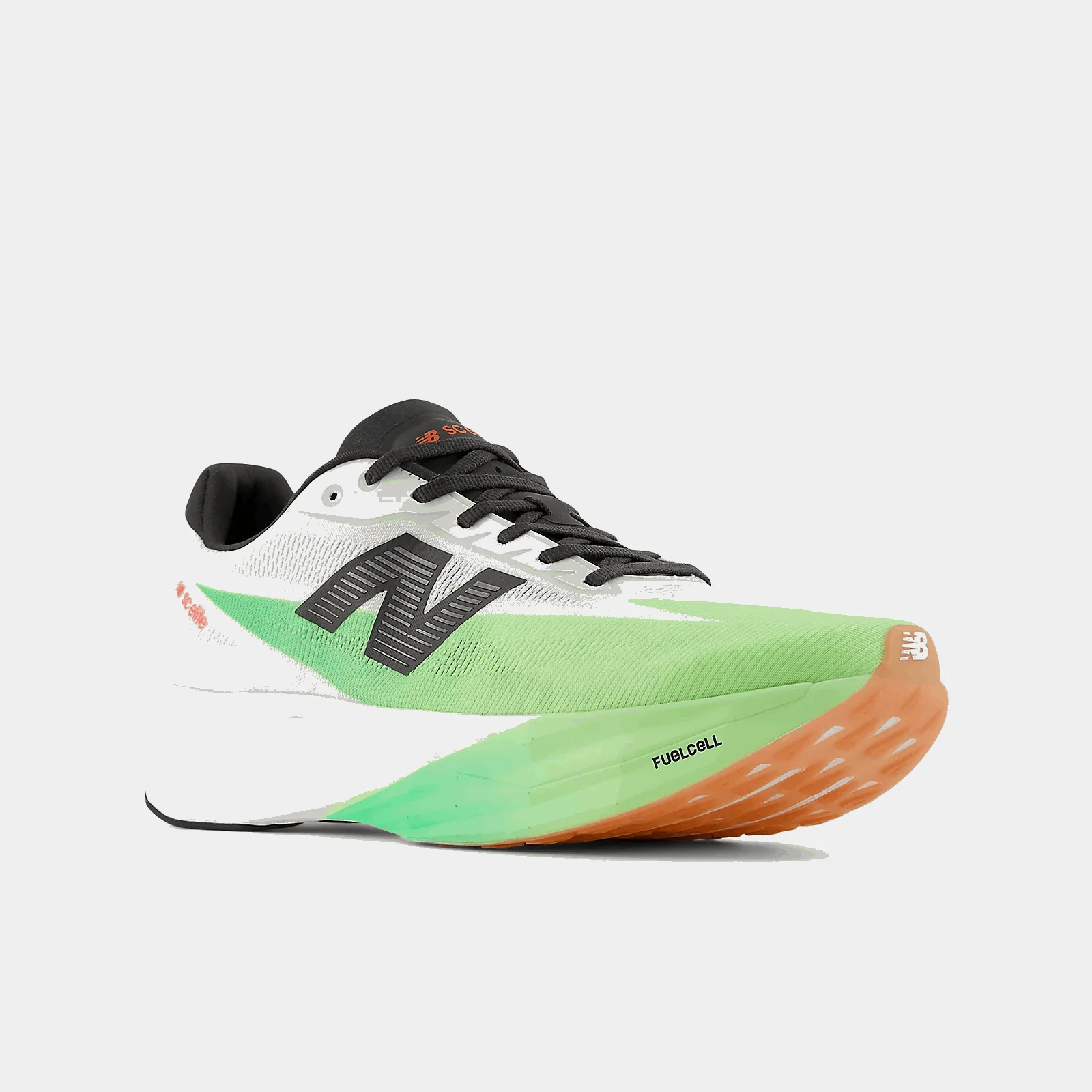 New Balance Men FuelCell SuperComp Elite V5 - White / Mint Flash - Image 2