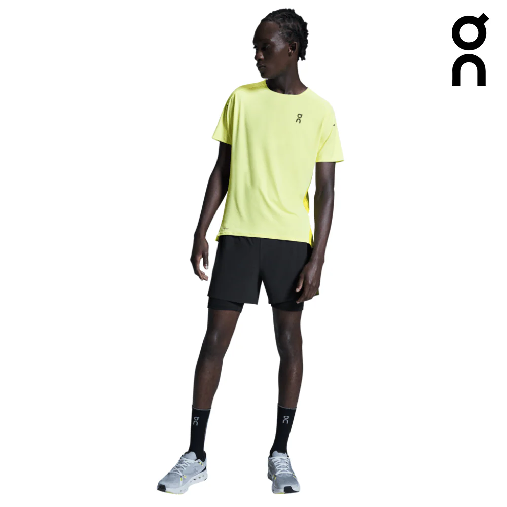 On Men 5 Inch Performance 2/1 Shorts - Black