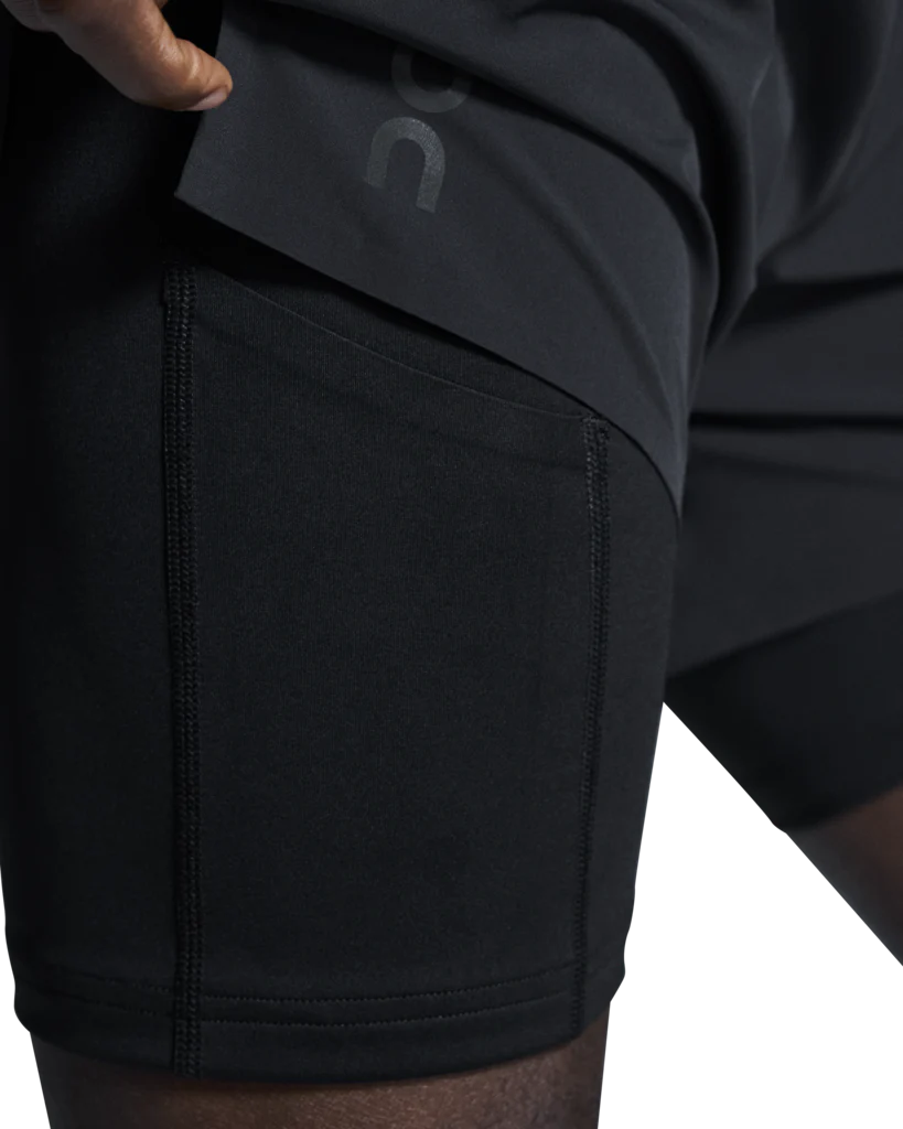 On Men 5 Inch Performance 2/1 Shorts - Black - Image 3