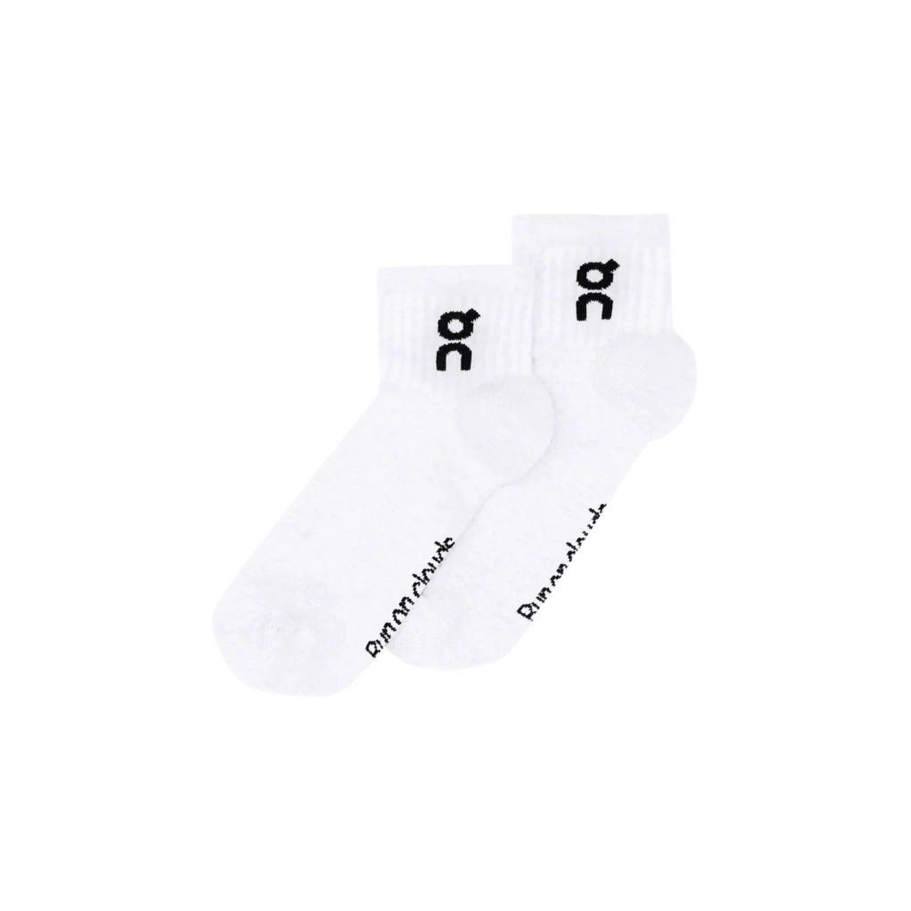 On Unisex Logo Sock Mid 3-Pack - White - Image 2