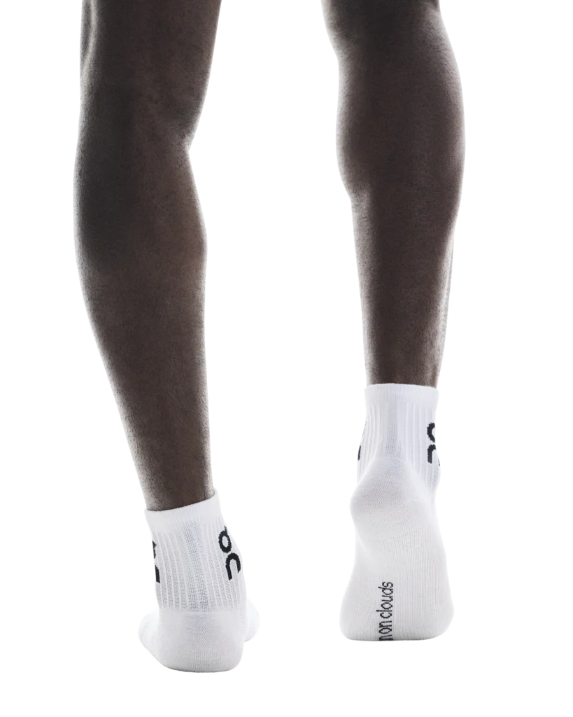 On Unisex Logo Sock Mid 3-Pack - White - Image 4