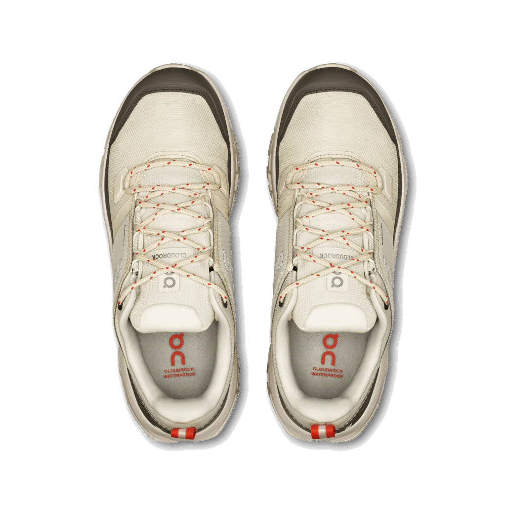On Women Cloudrock Low Waterproof - Ivory / Ivory - Image 3
