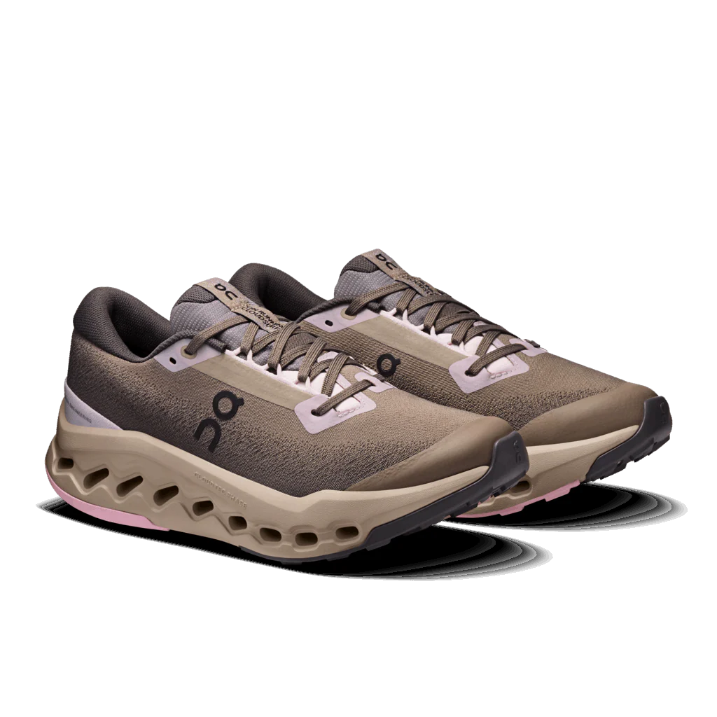 On Women Cloudsurfer Trail 2 Waterproof - Cinder / Desert - Image 2