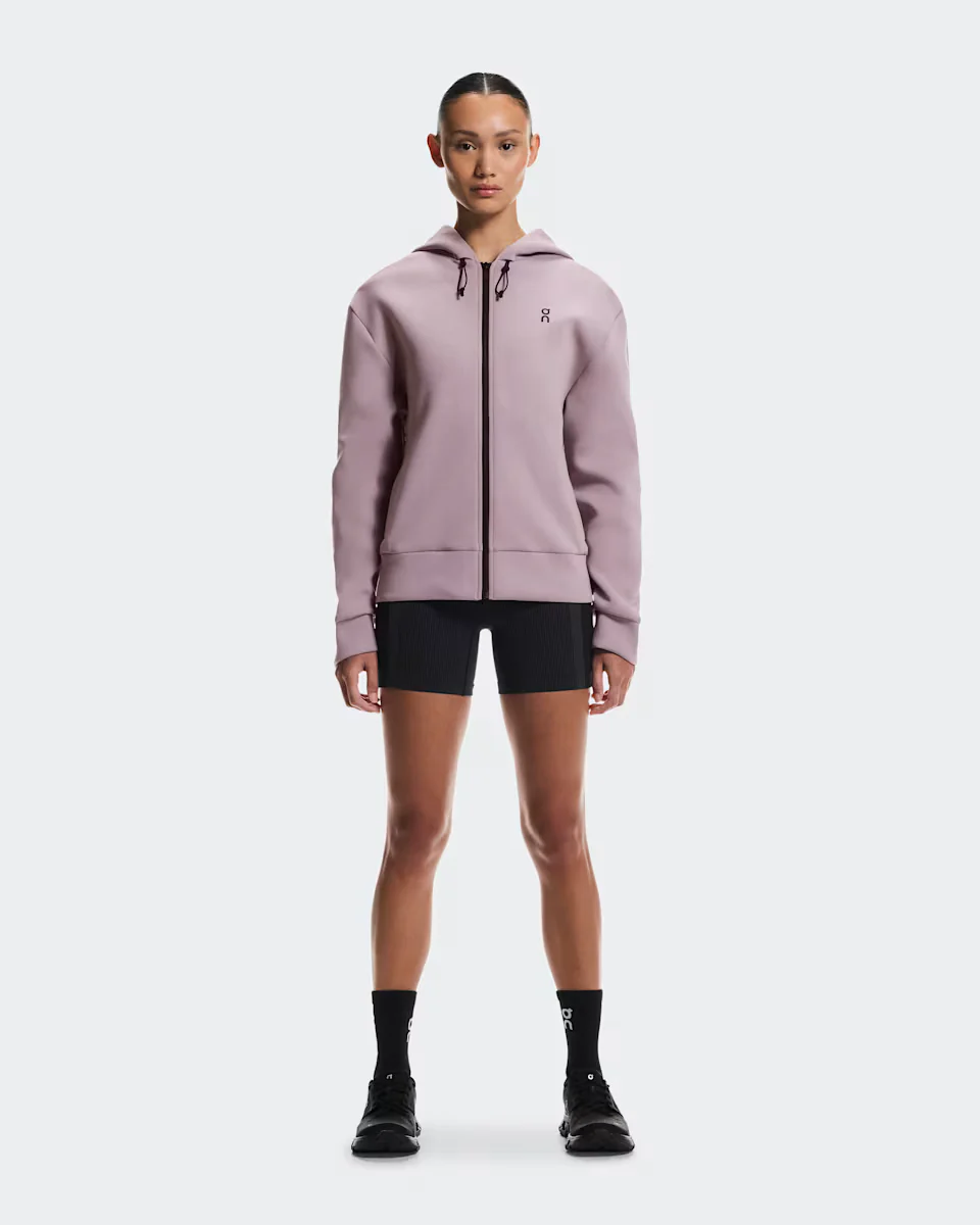 On Women Focus Tech Zip Hoodie - Heron - Image 4