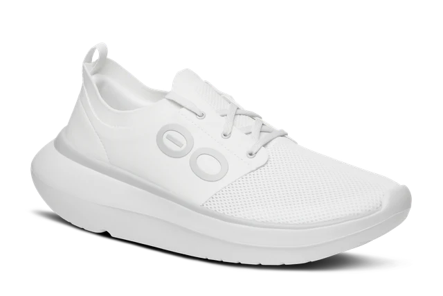 OOFOS Men OOmy Stride - White / Glacier - Image 4