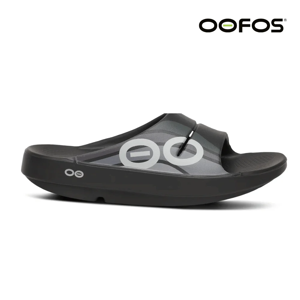 OOFOS Unisex OOahh Sport - Black Wave