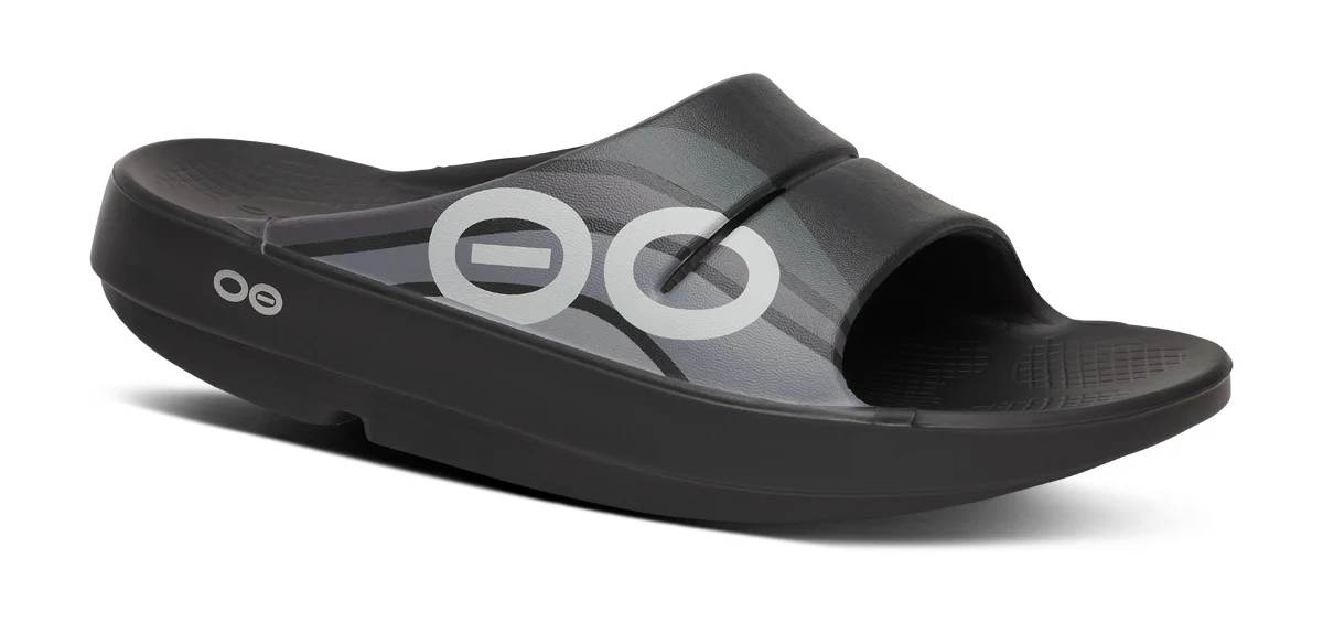 OOFOS Unisex OOahh Sport - Black Wave - Image 2