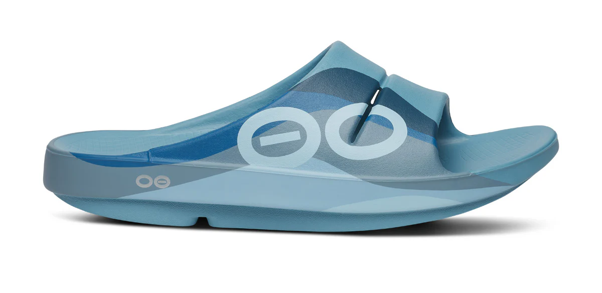 OOFOS Unisex OOahh Sport - Ocean Blue Wave - Image 3