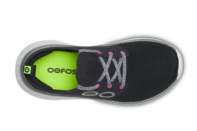 OOFOS Women OOmy Stride - White / Black - Image 6