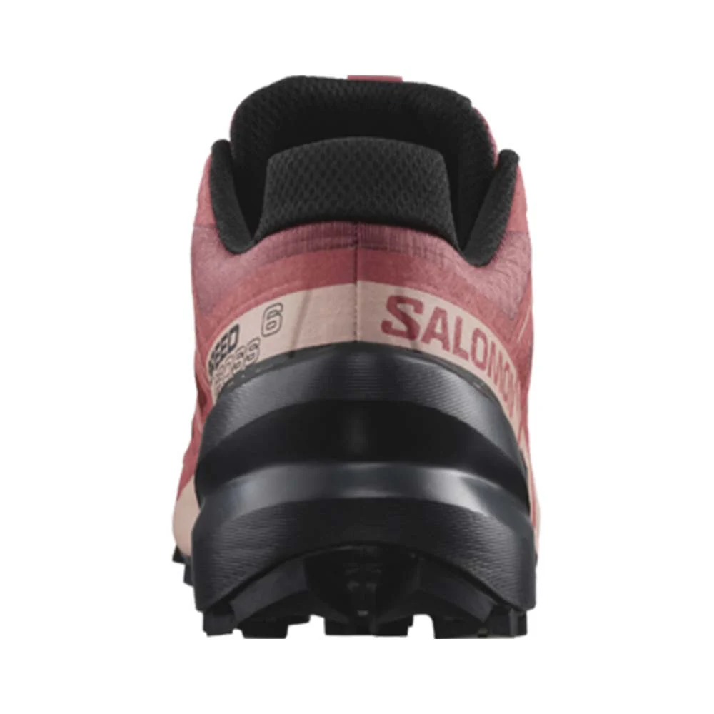 Salomon Women Speedcross 6 Wide - Cow Hide / Black / English Rose - Image 3