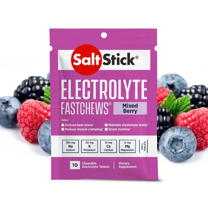 (4 Packs) SaltStick FastChews Mixed Berry 10ct Packet - Expiry Date: Aug/Nov 2026 - Image 3