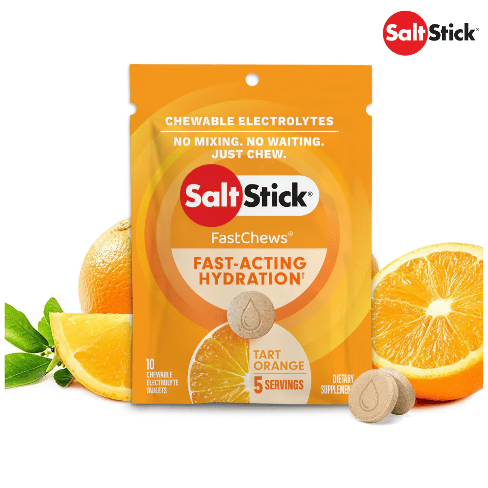 (4 Packs) SaltStick FastChews Orange 10ct Packet - Expiry Date: Aug 2026